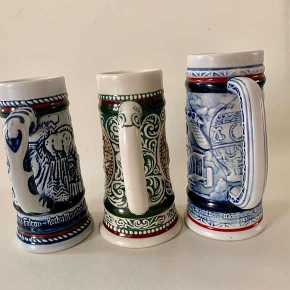 Vintage  Avon  steins mugs ceramic set of 3 - Picture 9 of 11